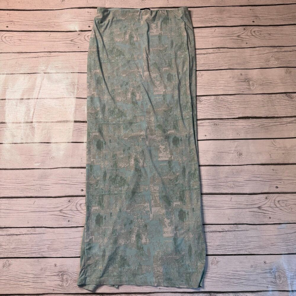 Forever 21 Maxi Green Skirt